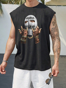 Custom Logo White Black Cotton <b>Men's</b> Workout Stringer Bodybuilding <b>Tank</b> <b>Top</b> Fitness Gym <b>Men's</b> <b>Tank</b> <b>Top</b> <b>Mens</b> - Product Image 2