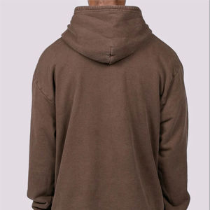 <b>Men's</b> Premium Cotton Hoodie Custom Logo Printed High Trending Fleece Pullover Solid Pattern <b>Thermal</b> <b>Top</b> <b>for</b> Winter OEM - Product Image 3