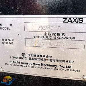 Prix de la mini-pelle sur chenilles Hitachi ZX240-3 de haute qualité avec composants principaux Moteur Boîte de vitesses - Product Image 5