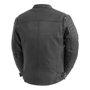 แจ็กเก็ตหนังวัวแท้ของผู้ชายเสื้อผ้านักขี่รถจักรยานยนต์ขนาดใหญ่พิเศษระบายอากาศได้ดี - Product Image 2