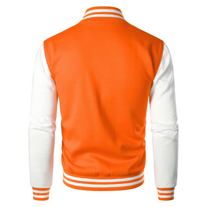 2025 Top Logo personnalisé Streetwear haute qualité broderie Varsity vestes polaire cuir Bomber Letterman Varsity veste pour hommes - Product Image 6
