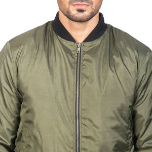 Veste bomber imperméable pour homme, légère, 100% polyester, personnalisable, style streetwear, avec poches décoratives, pour une utilisation en extérieur - Product Image 6