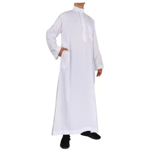 พรีเมี่ยมที่มีคุณภาพ2023การออกแบบล่าสุด Unisex อิสลาม Thobes ขายอุปกรณ์เสริมมุสลิมขายส่ง ODM - Product Image 4