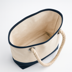 Elegante bolsa de playa Juco Asas de algodón Geométrico Biodegradable Ecológico Marca RTS Soporte Exportación instantánea-Entrega lista - Product Image 3