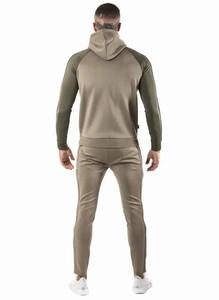 Chándales de estilo de tendencia para hombre, venta al por mayor, algodón liso, 100%, chándal ajustado, pantalones para correr, conjunto deportivo, mono, chándal OEM - Product Image 4