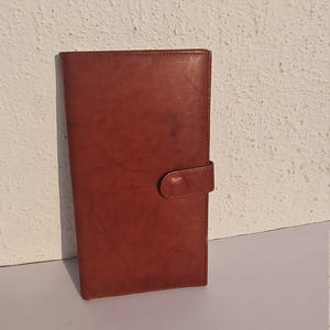 Porte passeport en cuir véritable Organisateur de portefeuille Porte documents de voyage Marron - Product Image 5