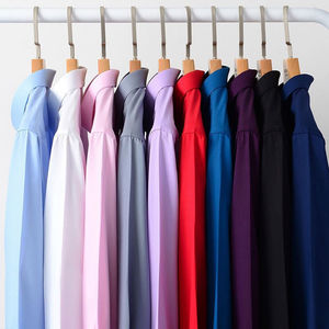 Chemises à manches longues sur mesure Style décontracté robes chemises haute qualité hommes à manches longues pour homme flanelle grande taille été solide - Product Image 5