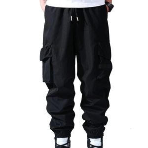 Men's High Casual Sweatpants Quick-Drying Breathable Solid Polyester Trousers Light <b>Weight</b> Mesh Pockets for Outdoor Running - Product Image 1
