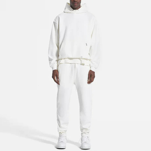 Survêtements techniques unis de haute qualité, personnalisables, en molleton, pour hommes, taille oversize, ensemble de jogging - Product Image 5