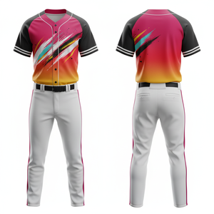 Uniforme de baseball en maille unisexe 2026, sublimation personnalisée, léger, nom de l'équipe, numéro, vente en gros - Product Image 3