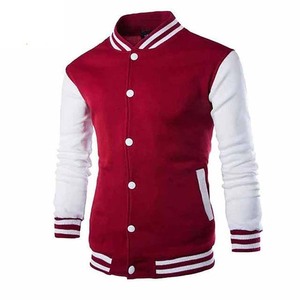 Vestes universitaires OEM broderie personnalisée patchs en chenille veste universitaire veste de baseball pour hommes vêtements de sport couleur bleue - Product Image 3