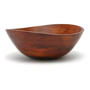 Bol en bois écologique bol à salade de fruits grand bol de service décoratif en bois pièce maîtresse gratuit par glowin fashion - Product Image 4