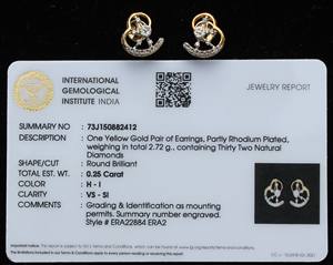 18K Yellow Gold Heart Shape Loop Pendant Elegant Minimalist Design with Genuine Diamonds for Everyday Wear and Special Occasions - Product Image 3