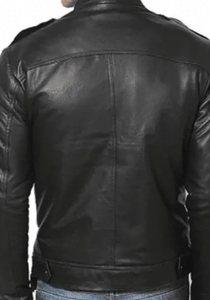 Alta calidad Nuevo diseño de cuero hecho impermeable cuero genuino moda nueva llegada precio razonable nueva chaqueta de cuero para hombres - Product Image 6