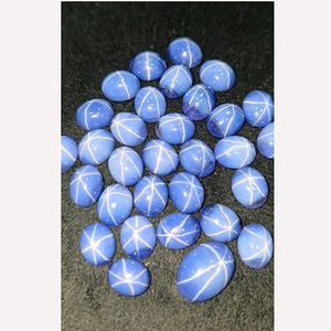 31 Piezas de Zafiro Estrella Lindy Natural, Cabujón Ovalado de 11x9 mm, 170 Quilates, Lote de Alta Calidad, Iroc Sales, Piedras Preciosas Sueltas, US$187 por Todo - Product Image 3