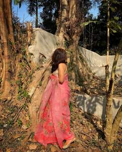 Sari de Seda Kota Doriya Bordado de Primera Calidad, Ropa Étnica para Fiestas, Sari para Mujer en Venta desde India - Product Image 3