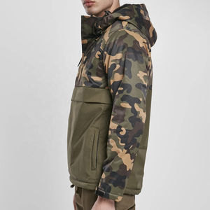 Chaqueta cortavientos de caza de lona de talla grande para hombre y mujer personalizada de alta calidad en línea 2025 Logo impreso impermeable para exteriores - Product Image 4