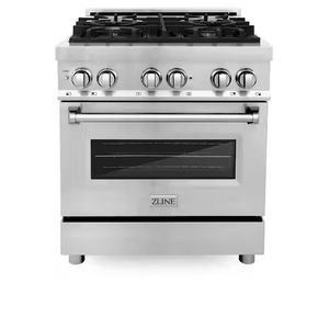 High Performance Kitchen and Bath 30 in. Professional 4 Gas Burner Oven Stainless Steel <b>Range</b> RA30-Available-in-stock - Product Image 1