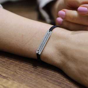 925 Sterling Silver Thread Plate <b>Bracelet</b> for Gift Occasions - Product Image 1