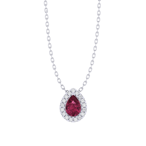 Chaîne en argent sterling plaqué or de 18 pouces avec pendentif en pierre précieuse tourmaline taille poire, pendentifs et breloques raffinés - Product Image 5