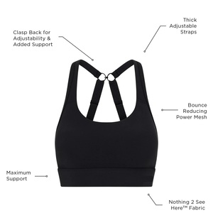 Nuevo Sujetador Deportivo de Yoga para Mujer, de Secado Rápido, con Tirantes Cruzados y Soporte Alto, en Spandex/Nylon, con Logotipo Personalizado en la Parte Delantera, para Gimnasio y Entrenamiento - Product Image 6
