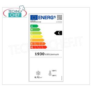 Congelador Estático Comercial Forcar de 1 Puerta para Cocina, con Estantes Evaporadores Fijos, 350 Litros - Product Image 1