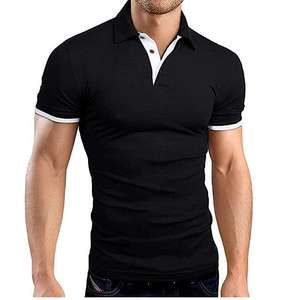 เสื้อโปโลแฟชั่นลำลองฤดูร้อน ยี่ห้อ Universal Certified ผ้าฝ้าย 100% เสื้อโปโลผู้ชายเรียบง่าย เสื้อผ้าผู้ชาย เสื้อยืดโปโล - Product Image 4