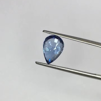 Magnifique saphir bleu naturel de Ceylan, taille poire, qualité AAA, certifié IGI, 2,36 carats, lustre exceptionnel, coupe parfaite
