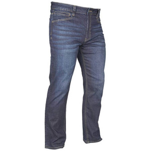 Jeans de Mezclilla para Hombre, Corte Recto, Lavado a la Piedra, Cintura Alta, Cierre de Botones, Estilo Casual, Algodón de Peso Medio, Acabado Lavado - Product Image 1