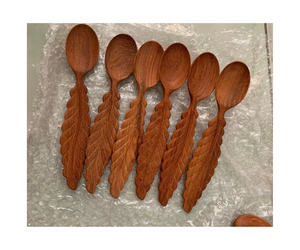 Cuchara de madera de Vietnam de alta calidad, logotipo personalizado, cuchara de mesa de madera respetuosa con el medio ambiente para mesa de cena, producto de gran oferta 2024 - Product Image 1