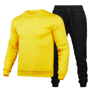 <b>Men</b> Women Tracksuit Custom Logo <b>Pullovers</b> Set Long Sleeve Round Neck & Jogger Pants Wholesale - Product Image 6