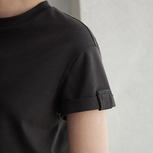 2025 été t-shirt à manches courtes couleur unie coton col rabattu mince court t-shirt femmes boutons fendu Joint Style coréen - Product Image 2