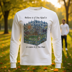 Camiseta de Manga Larga con Mensaje Audaz: Creí que era lo que necesitaba, pero si te atreves, deja de hacerlo - para la Expresión Personal - Product Image 3