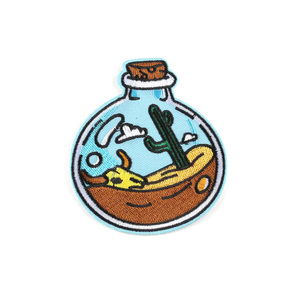 La prensa de calor más vendida, venta al por mayor, insignia bordada de viaje personalizada, insignias de hierro de la mejor calidad para ropa - Product Image 2