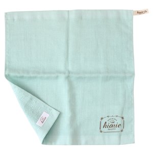 [Produits en gros] serviette en gaze de couleur naturelle hirie, serviette à main 100% coton, serviette pour le visage quantité minimale de commande, doux, séchage rapide, bleu ciel - Product Image 1