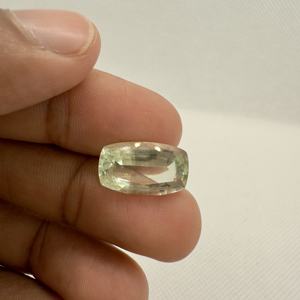 Prasiolite สีเขียวธรรมชาติคุณภาพสูงเบาะยาวตัดเหลี่ยมเพชรพลอยหินหลวมในศรีลังกา - Product Image 2