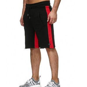 Short de rue de marque personnalisée Short d'entraînement épissé en détresse pour hommes Short en coton français pour la course à pied Short en éponge de gymnastique avec logo - Product Image 2