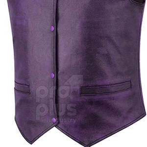 Chaleco de Cuero Genuino para Hombre, Talla Grande, para Uso en Exteriores en Invierno, Cuello en V, Transpirable - Product Image 5