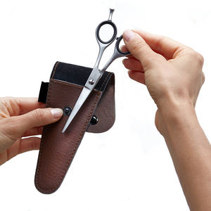 Ciseaux de coupe de cheveux de qualité chirurgicale finition Dall lame tranchante droite ciseaux de coupe de cheveux de bébé en acier allemand avec pochette - Product Image 6