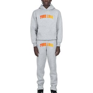 Survêtements unisexes Ensemble de sweat à capuche imprimé bouffant 3d personnalisé Joggers surdimensionnés Streetwear Sweats à capuche en molleton de coton pour hommes Survêtement pour hommes - Product Image 1