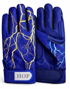Guantes de Bateo de Béisbol Personalizados OEM al por Mayor, Guantes de Bateo Profesionales de Cuero Transpirable con Agarre Antideslizante para Hombres, Mujeres y Jóvenes - Product Image 2