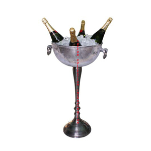 Black Nickle Exclusive Hand Crafts Wine <b>Ice</b> <b>Bucket</b> Stand or Wine Cooler Stand Hot <b>Sale</b> Made in India - Product Image 3