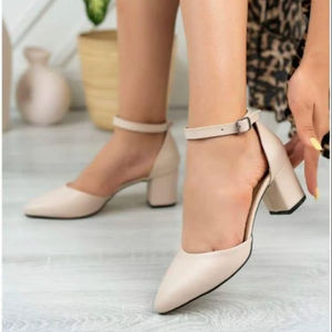 รองเท้าคลาสสิกของผู้หญิง รองเท้าลำลองส้นสั้น ส้นสูง 5 ซม. ซีรีส์ 40 -43 ผลิตในตุรกี - Product Image 1