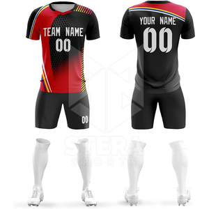 ชุดเสื้อฟุตบอลระบายอากาศได้ดีชุดเสื้อฟุตบอลแบบสั่งทำ - Product Image 6