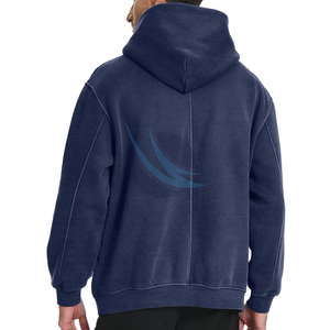 Sweat à capuche pull surdimensionné vintage pour hommes personnalisé 100% coton polaire Streetwear Style hiver quotidien mode écologique - Product Image 4