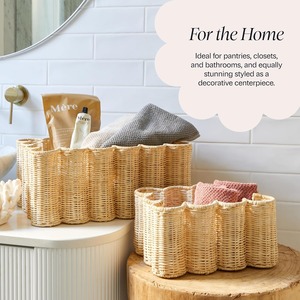 Le panier de bagages a une bordure ondulée. - Product Image 1