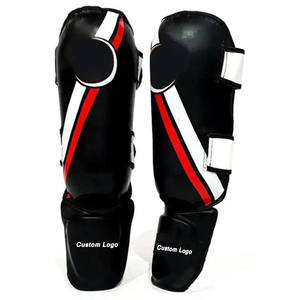 2025 Pu cuero MMA Shin Instep pierna protección Pad boxeo entrenamiento pierna seguridad Shin Guard logotipo personalizado por Elegant Sports - Product Image 1