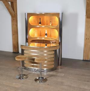 Meubles de bar en bois et fer de style industriel moderne, durables et écologiques pour la maison, le bar, le restaurant, le sous-sol, le café en plein air - Product Image 3