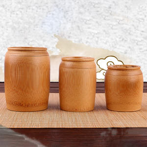Luxury Kitchen Accessories Canister Set Eco Friendly <b>Bamboo</b> Tube Jar <b>Containers</b> With Lid Factory Price - Product Image 5
