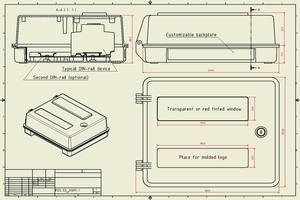 Caja de tamaño mediano personalizable FOS-53 con ventana - Product Image 4